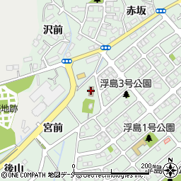 浮島会館周辺の地図