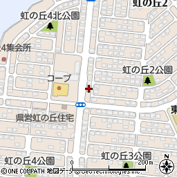 セブンイレブン仙台虹の丘店周辺の地図