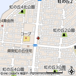 セブンイレブン仙台虹の丘店周辺の地図