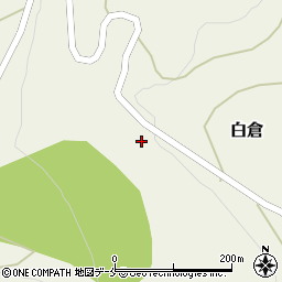 山形県西村山郡朝日町白倉116周辺の地図