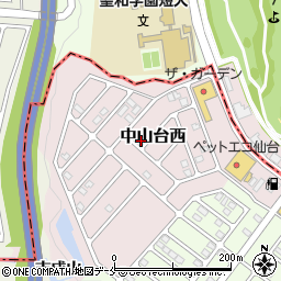 宮城県仙台市青葉区中山台西周辺の地図