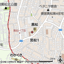 仙台銀行黒松支店周辺の地図