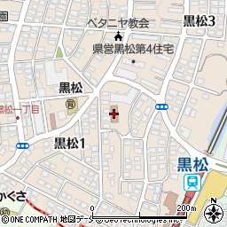 仙台市黒松児童館周辺の地図