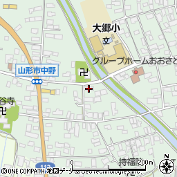 山形県山形市中野267-3周辺の地図