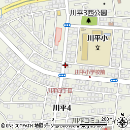 仙台川平郵便局 ＡＴＭ周辺の地図