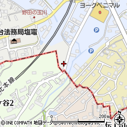 宮城県塩竈市袖野田町1周辺の地図