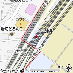 宮城県多賀城市岩切分台周辺の地図