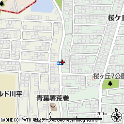 川平小学校入口周辺の地図
