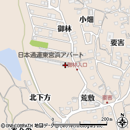 仙台サンソセンター社宅周辺の地図