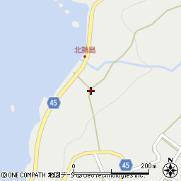 新潟県佐渡市北鵜島493周辺の地図