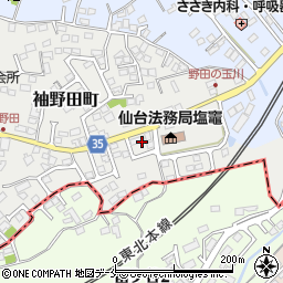 宮城県塩竈市袖野田町4周辺の地図