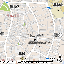 宮城県仙台市泉区黒松周辺の地図