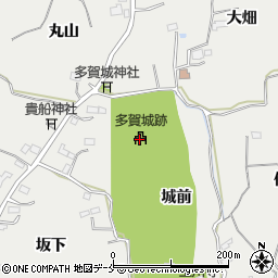 多賀城跡周辺の地図
