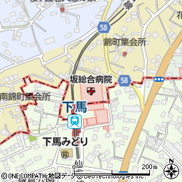 ヤマザキＹショップ坂総合病院店周辺の地図