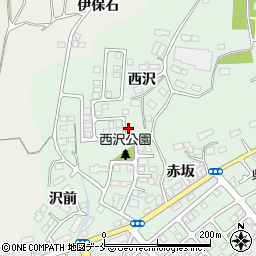 宮城県多賀城市浮島西沢周辺の地図