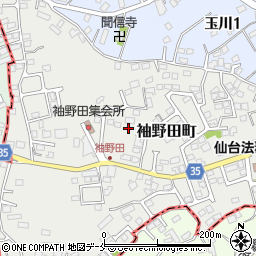 宮城県塩竈市袖野田町周辺の地図