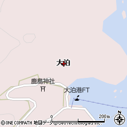 宮城県石巻市田代浜大泊周辺の地図