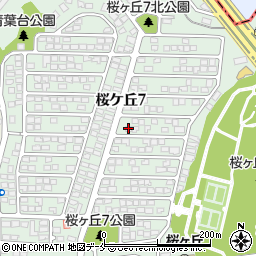 ガラス修理２４仙台桜ケ丘店周辺の地図