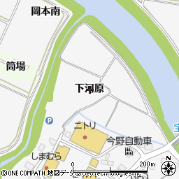 宮城県仙台市泉区松森下河原周辺の地図