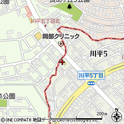 セブンイレブン仙台川平５丁目店周辺の地図