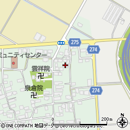 山形県山形市中野341周辺の地図