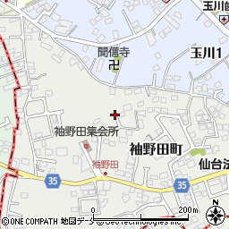 宮城県塩竈市袖野田町36周辺の地図