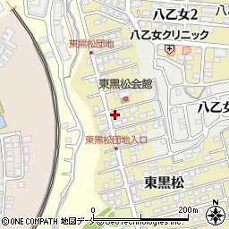 宮城県仙台市泉区東黒松14-13周辺の地図