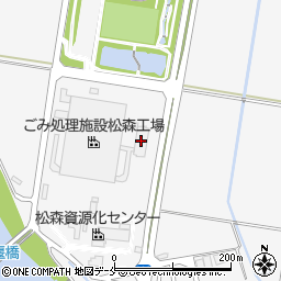 仙台市環境局施設部松森工場周辺の地図