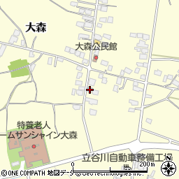 山形県山形市大森529-3周辺の地図