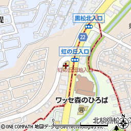 宮城トヨタ自動車カローラ黒松周辺の地図