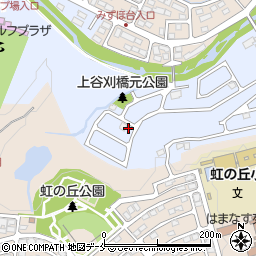 宮城県仙台市泉区上谷刈橋元周辺の地図