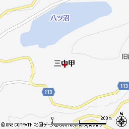 山形県西村山郡朝日町三中甲周辺の地図