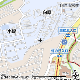 宮城県仙台市泉区上谷刈向原周辺の地図