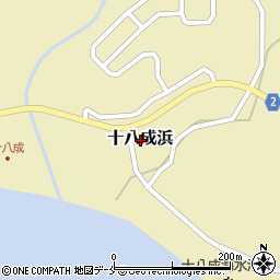 宮城県石巻市十八成浜周辺の地図