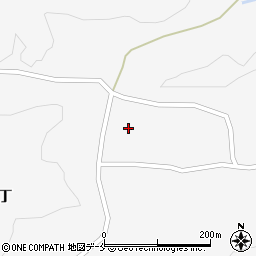 山形県西村山郡朝日町三中丁周辺の地図