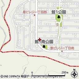 宮城県仙台市泉区館1丁目25-10周辺の地図