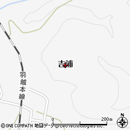 新潟県村上市吉浦周辺の地図