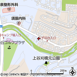 宮城県仙台市泉区上谷刈丸太道添周辺の地図