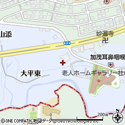 宮城県仙台市泉区上谷刈大平東周辺の地図