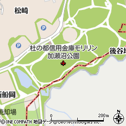 杜の都信用金庫モリリン加瀬沼公園（加瀬沼公園）周辺の地図