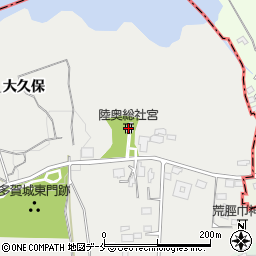 陸奥総社宮周辺の地図