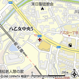 泉八乙女駅前郵便局周辺の地図