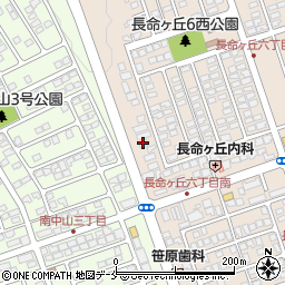ダスキン仙台長命ヶ丘店周辺の地図