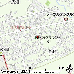 神谷沢コミュニティセンター周辺の地図