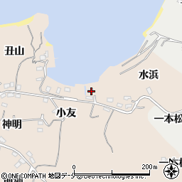 宮城県宮城郡七ヶ浜町東宮浜小友33周辺の地図