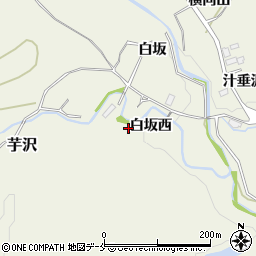 宮城県仙台市青葉区芋沢（白坂西）周辺の地図