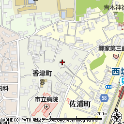 香津山神社周辺の地図