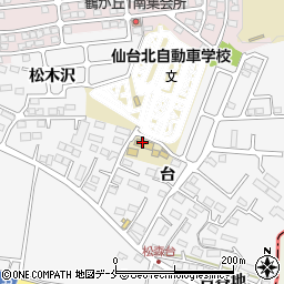 仙台北自動車学校周辺の地図
