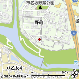 宮城県仙台市泉区市名坂野蔵50-80周辺の地図