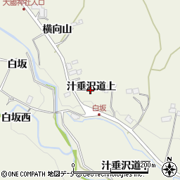 宮城県仙台市青葉区芋沢汁垂沢道上周辺の地図